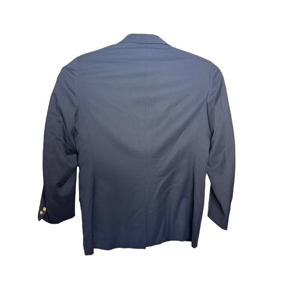 Hickey Freeman The Canterbury Collection Navy Gold Button Sport Coat Blazer Jack - Picture 3 of 11